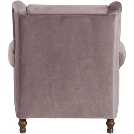 58 aufm Kessel Sessel Karley Samtvelours 58 x 0 x 0 cm Rosa mit Kissen