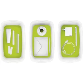 Leitz MyBox Aufbewahrungsbox 5,0 l perlweiß/grün 31,8 x 19,1 x 12,8 cm