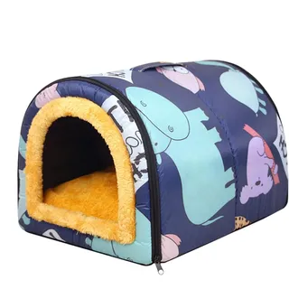 Salyeeluly Hundehöhle,Hundehöhle im Freien, Warmes Katzennest, Wasserbeständiges Katzen- und Hundehaus im Freien, warme Haustierhöhle, waschbares Tierzeltbett, rutschfeste Kätzchenhöhle für Welpen