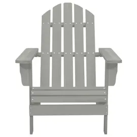 vidaXL Adirondack-Gartenstuhl 2-tlg. grau