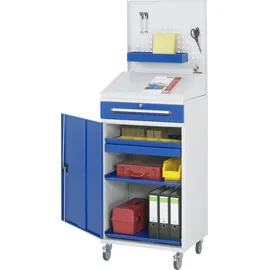 Rau Beistellschrank Stehpult 04, B650xT520xH1235/1345/1895mm, mobil