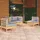vidaXL Garten-Lounge-Set 4-tlg. grau Kiefer