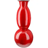 Gilde Vase Neo rot H.49 cm rot