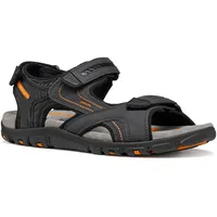 GEOX Herren Sandale Blau/Schwarz 45