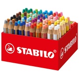 Stabilo Multitalentstift STABILO woody 3 in 1 - 76er Box mit 4 Spitzern - mit 24 verschiedenen Farben