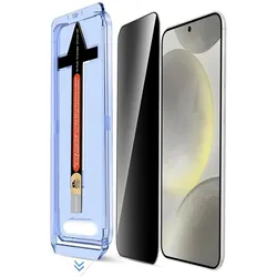 6x 9H Panzerglas für Samsung Galaxy S24 PRIVACY ANTI-SPY Staubfreie Installation echtes Tempered Glass Schutzglas Displayschutz Schutzfolie Screen-Protector