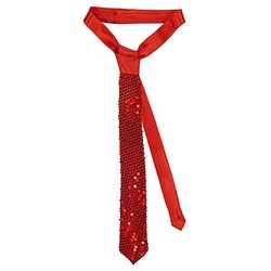 Krawatte "Pailletten", rot