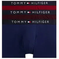 Tommy Hilfiger für Herren. UM0UM03180 3er Set Boxershorts Original blau, kastanienbraun, rot (S), Heimtextilien, Mehrfarbig, Baumwolle