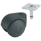 Dörner + Helmer DÖRNER ø HELMER Doppelrolle One - 50 mm KS-schwarz