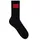 Hugo Rib Label 10267340 Socken 3 Paare Black 39-42