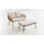 prestige home living outdoor MARENA Liegesofa 2-Sitzer 6tlg. 200 x 100 x 80 cm Braun/Weiß