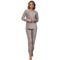 Pastunette Hausanzug Damen Nikki Homewearanzug (2 tlg) Kuschelige Qualität braun 50