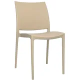 Stuhl, Esszimmer Altea Kunststoff Beige Modell Comfort