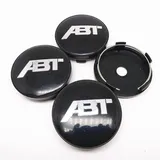 TRFAN 4 Stück Auto Nabendeckel Nabenkappen für 60mm ABT Wasserdicht Rostfrei Auto Radnabendeckel ZubehöR,B