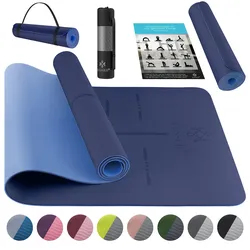 KESSER® Gymnastikmatte mit Tragegurt rutschfest TPE Yogamatte Gepolstert & rutschfest Fitnessmatte , 183 x 61  Trainingsmatte für Fitness Sportmatte, Pilates & Gymnastik Workout extradick