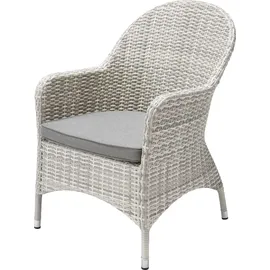 Primaster Diningsessel Lugano Korbsessel 75 x 64 x 94 cm ice white