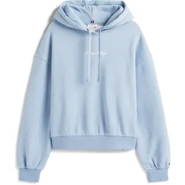 Tommy Hilfiger Classic Script Hoodie Brisk Blue Heather XL