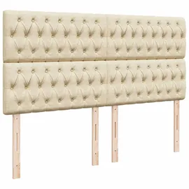 vidaXL Boxspringbett 180 x 200 cm Weiß