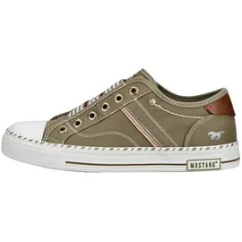 Mustang Damen Slip-On Sneaker Grün 37