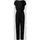 Swing Jumpsuit mit Rundhalsausschnitt, Black, 42