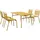 vente-unique Gartenmöbel-Set 5-tlg. Senfgelb