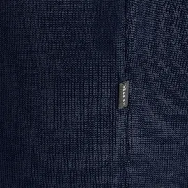 Maerz Muenchen V-Ausschnitt-Pullover Blau 54