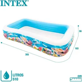 Intex Swim Center Family Tropical Reef 305 x 183 x 56 cm