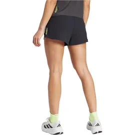 adidas Adizero Gel Pocket Laufshorts Damen Black L - Inseam 3"