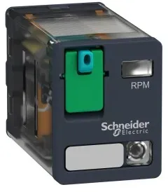 Schneider Electric RPM22JD Leistungsrelais RPM, 2 W, 15 A, 12 VDC, mit LED, mit Prüftaste - 10 Stück