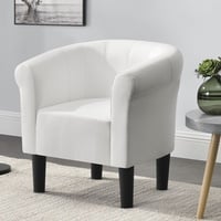 [en.casa] Sessel Weiß Clubsessel Loungesessel Cocktailsessel Relaxsessel Lounge