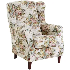 Max Winzer Ohrenbackensessel Lorris Baumwolle/Polyester 79 x 92 x 88 cm Rosa