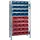 NW NORDWEST Grundregal Stahl H2000xB1000xT400mm blau/rot 10 Stahlbd.