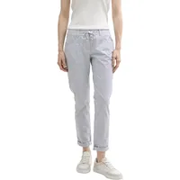Tom Tailor Tapered Relaxed Hosen - Navy Irregular Woven