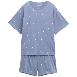 Tom Tailor Shorty Pyjama-Shorts Gepunktet Blau XXL (44)