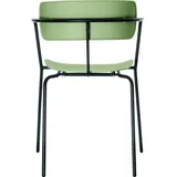 Paperflow meet 4er-Set Stuhl Bistro Kunststoff VE=4 Stück grün