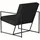 jan kurtz Sessel Style Polyester 62 x 75 x 78 cm Schwarz