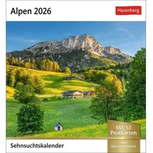 Harenberg Postkartenkalender Alpen 2026, 1 St.