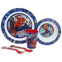 SpiderMan Kindergeschirr-Set – 5-teiliges Ess-Set