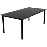 MAGNA Atelier Esstisch SAPPORO aus ECHTEM MARMOR, Küchentisch, Naturstein, Dining Table, nachhaltig, 200x100x75cm schwarz 200 cm x 75 cm