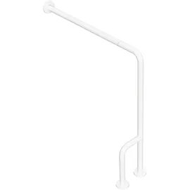 Brillantbad BELP Stützgriff Links Steckbar Eisen Weiß 840x225x866 mm, 120 kg Traglast für Bad & WC >> zum Bohren