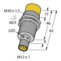 Turck Induktiver Sensor NI15U-M30-AD4X-H1144