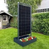 FeuerAnker® Solarblumenkübel Sichtschutz 370Wp Bifazial PV-Modul Solar Garten : 19%