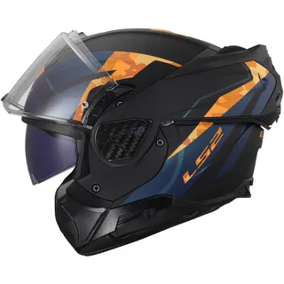 LS2 ADVANT II GLIDE Orange/Schwarz L
