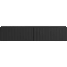 INOSIGN Antibes TV-Lowboard 192/154/128 cm Schwarz Metall/MDF/Holzwerkstoff