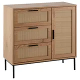 Wohnling Kommode Braun 80 x 36 x 82 cm