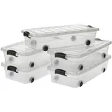 Logiplast Aufbewahrungsbox 780 x 394 x 177 mm 5-tlg. transparent