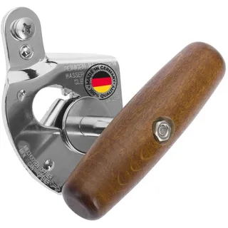 Westmark Profidosenöffner, Für den gewerblichen Gebrauch, für Dosen in Gastronomiegröße, Stahl/Holz, Titan,