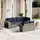 vidaXL Garten-Lounge-Set 10-tlg. grau