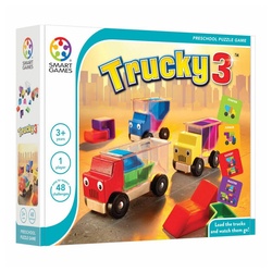 Smart Games Spiel, Lernspiel Trucky 3 bunt