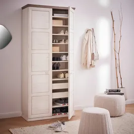 Hom ́in CAMRON 90,2 x 196,7 x 38,5 cm grau/weiß